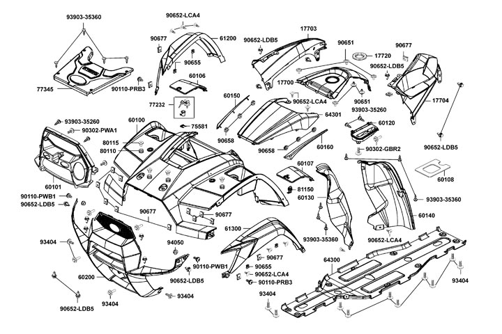 Kåpor fram - Tankkåpa
